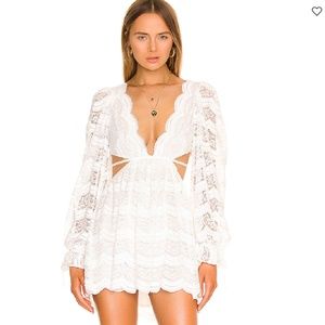 For Love & Lemons Mimi Long Sleeve Mini Dress